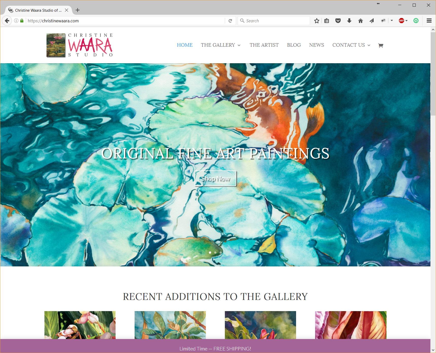 Christine Waara Studio Homepage